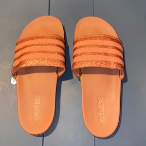 adidas Women's Slippers in Sparkling Orange